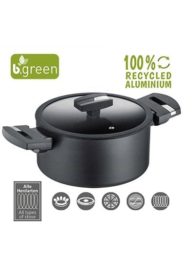 Berndes 444502 B.Green Induction Cam Kapaklı Tencere 20 cm