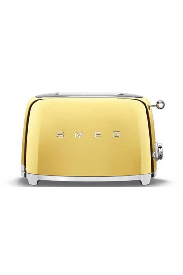 SMEG 50' STYLE 2 DİLİMLİ GOLD ALTIN RENGİ EKMEK KIZARTMA MAKİNESİ TSF01GOEU