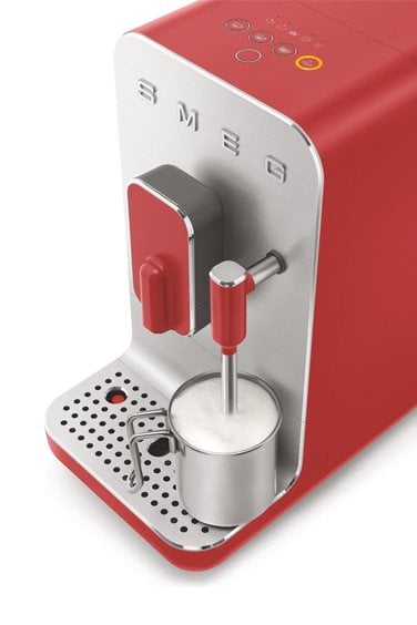 SMEG BCC02RDMEU ESPESSO KAHVE MAKİNESİ, 50'S STYLE MAT KIRMIZI