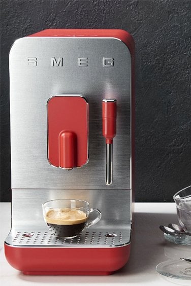 SMEG BCC02RDMEU ESPESSO KAHVE MAKİNESİ, 50'S STYLE MAT KIRMIZI