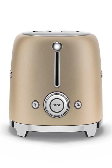 SMEG 50' Style  Mat Gold Rengi İki Dilimli Ekmek Kızartma Makinesi TSF01CHMEU