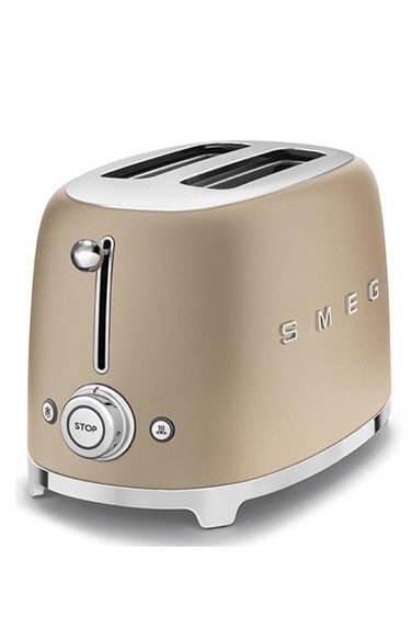 SMEG 50' Style  Mat Gold Rengi İki Dilimli Ekmek Kızartma Makinesi TSF01CHMEU