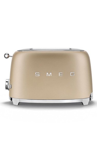 SMEG 50' Style  Mat Gold Rengi İki Dilimli Ekmek Kızartma Makinesi TSF01CHMEU