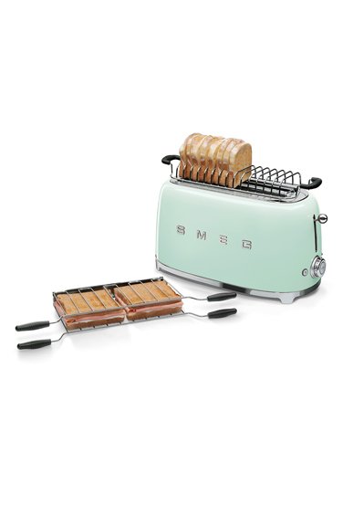 SMEG 50' Style Pastel Yeşil 4 Dilimli Ekmek Kızartma Makinesi TSF02PGEU