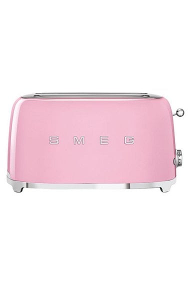 SMEG 50' Style Pembe 4 Dilimli Ekmek Kızartma Makinesi TSF02PKEU