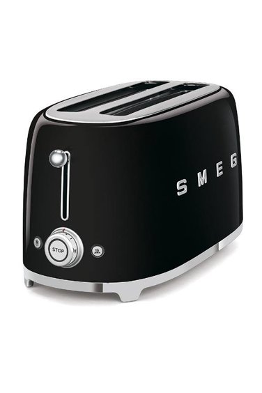SMEG 50' Style Siyah 4 Dilimli Ekmek Kızartma Makinesi TSF0BLEU